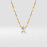1 Ct Pear Solitaire Necklace