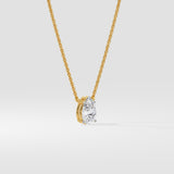 1 ct Pear Solitaire Necklace