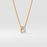 1 Ct Pear Solitaire Necklace