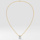 1 ct Pear Solitaire Necklace