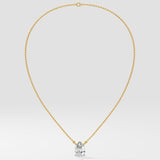 1 Ct Pear Solitaire Necklace