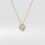 1.5 ct Cushion Halo Pendant - House of Quadri