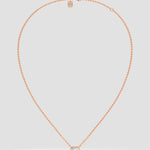 0.75 Ct Asscher Bezel Necklace - House of Quadri