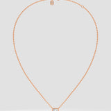 0.75 Ct Asscher Bezel Necklace - House of Quadri