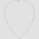 0.75 Ct Asscher Bezel Necklace - House of Quadri
