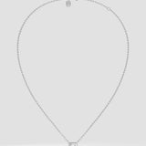 0.75 Ct Asscher Bezel Necklace - House of Quadri