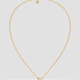 0.75 Ct Asscher Bezel Necklace - House of Quadri