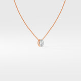 1 Ct Oval Bezel Necklace