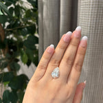 8.43 Ct Pear Cut F VS1 - House of Quadri