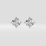 2 Ct Invisible Halo Solitaire Studs