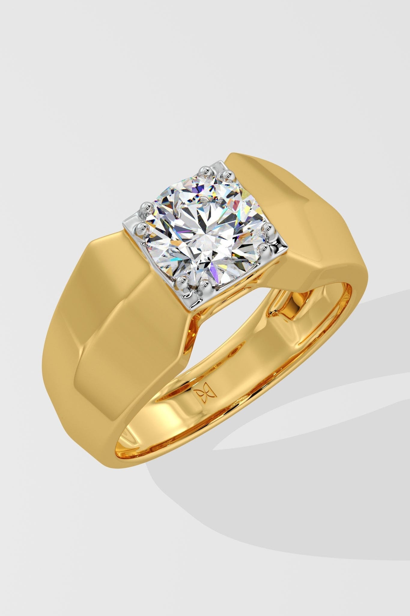 Caratlane Single Solitaire Diamond Ring For Mens Gents Solitaire