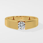 Bar Set Solitaire Ring - House Of Quadri