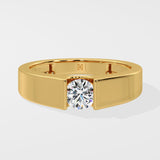 Bar Set Solitaire Ring - House Of Quadri