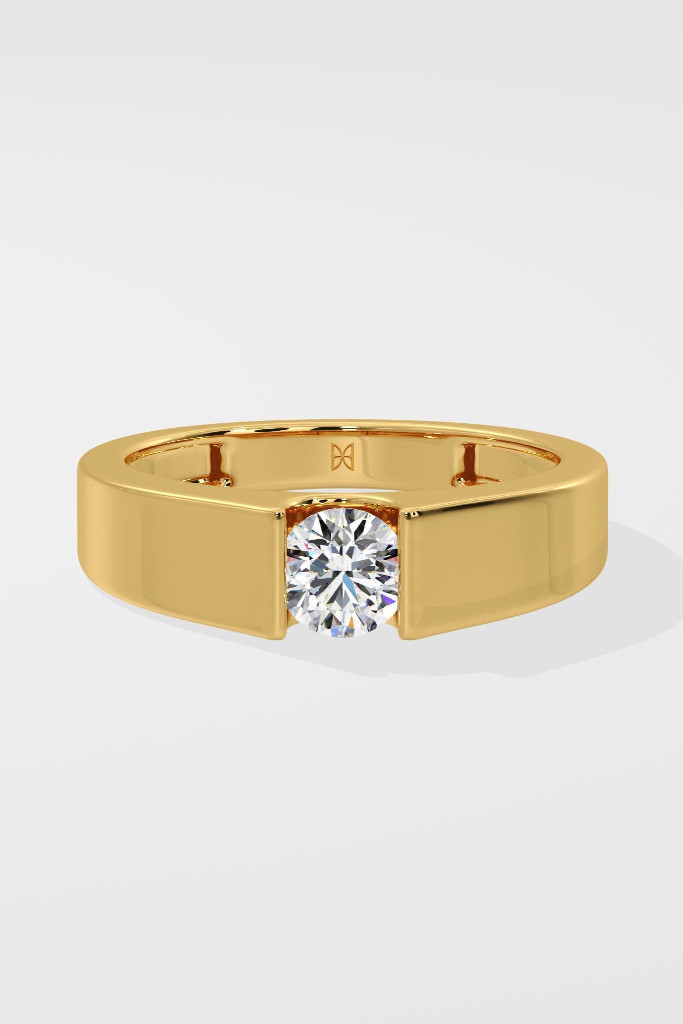 Bar Set Solitaire Ring - House Of Quadri