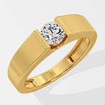 Bar Set Solitaire Ring - House Of Quadri
