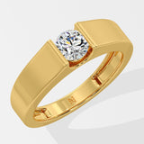Bar Set Solitaire Ring - House Of Quadri
