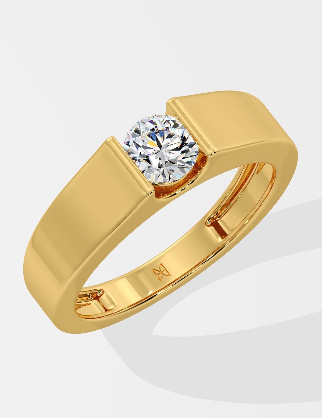 Bar Set Solitaire Ring - House Of Quadri