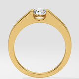 Bar Set Solitaire Ring - House Of Quadri