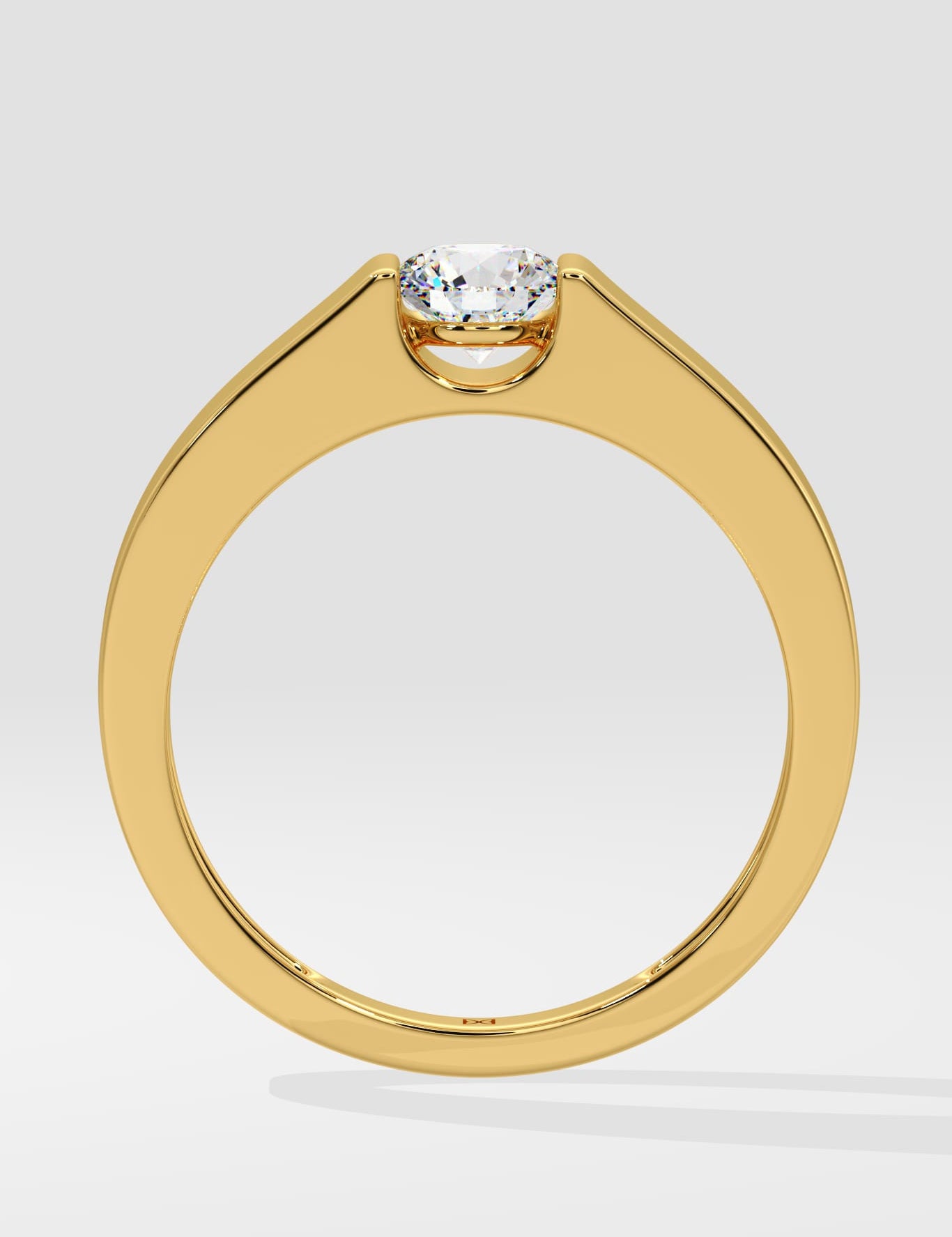 Bar Set Solitaire Men's Ring - House of Quadri