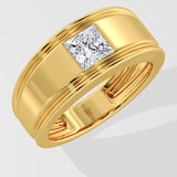 Bold Princess Cut Men's Ring