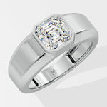 Asscher Solitaire Ring - House Of Quadri