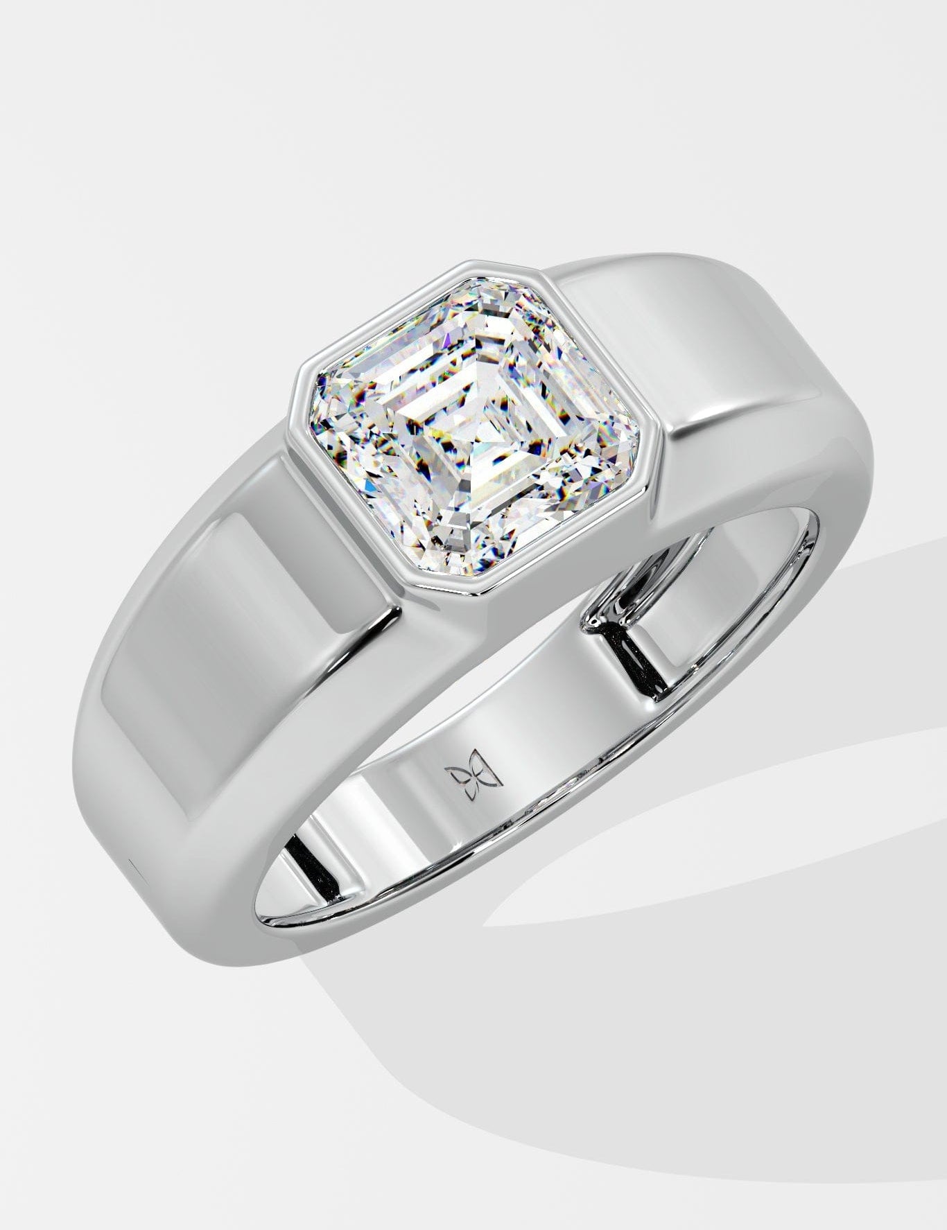 Asscher Solitaire Ring - House Of Quadri