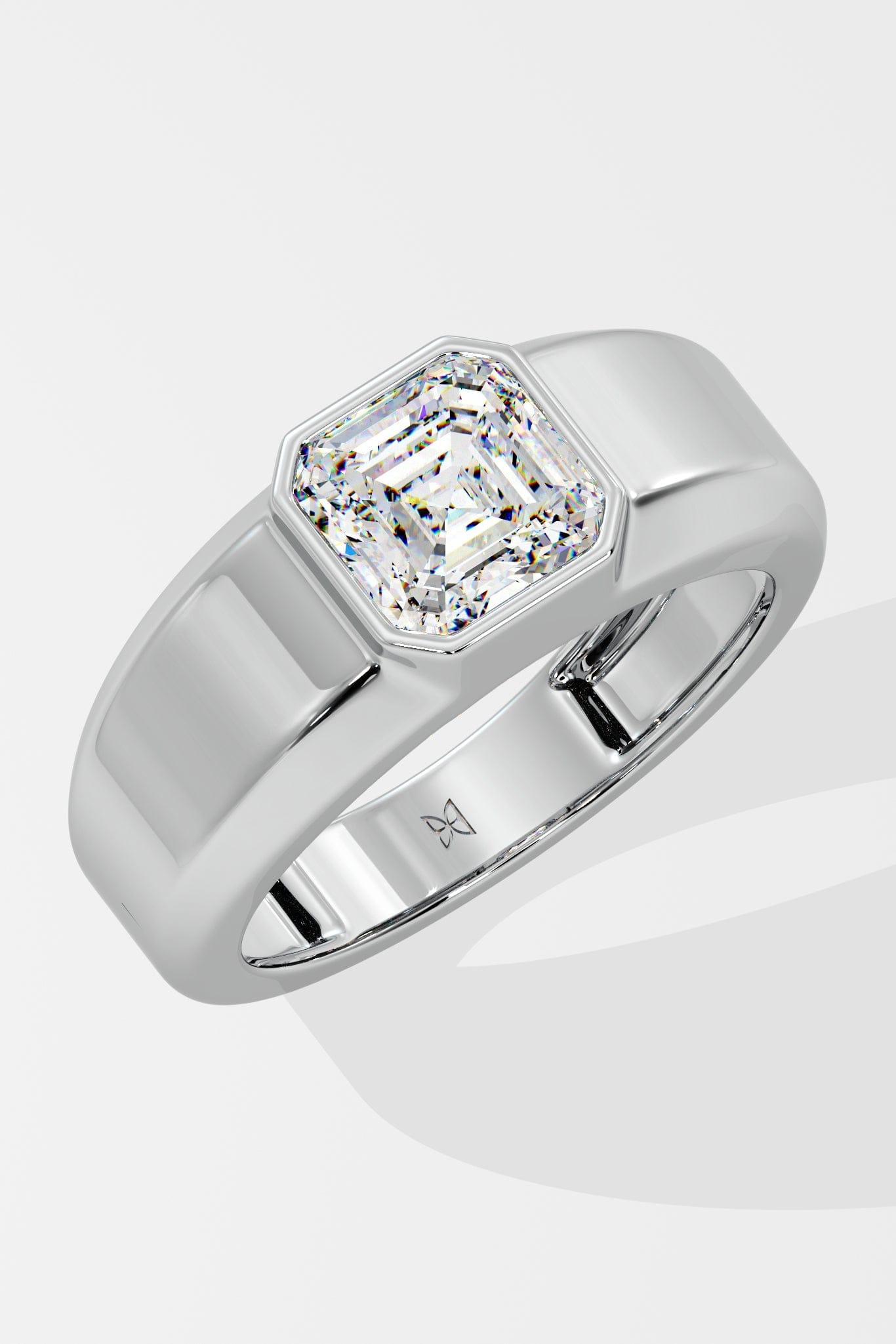 Asscher Solitaire Ring - House Of Quadri