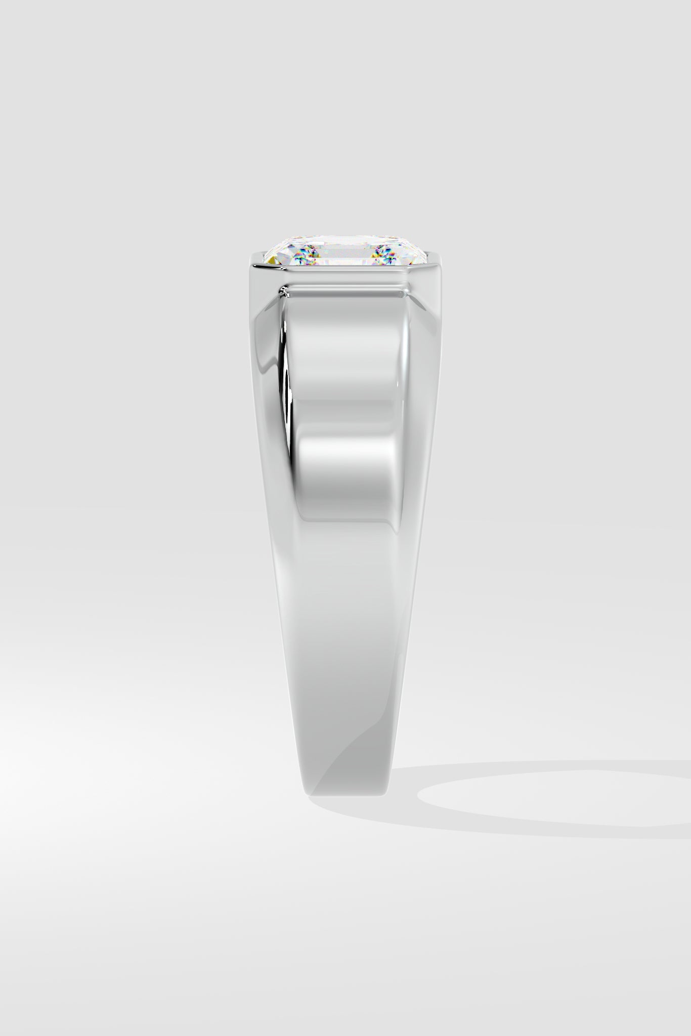 Asscher Solitaire Ring - House Of Quadri