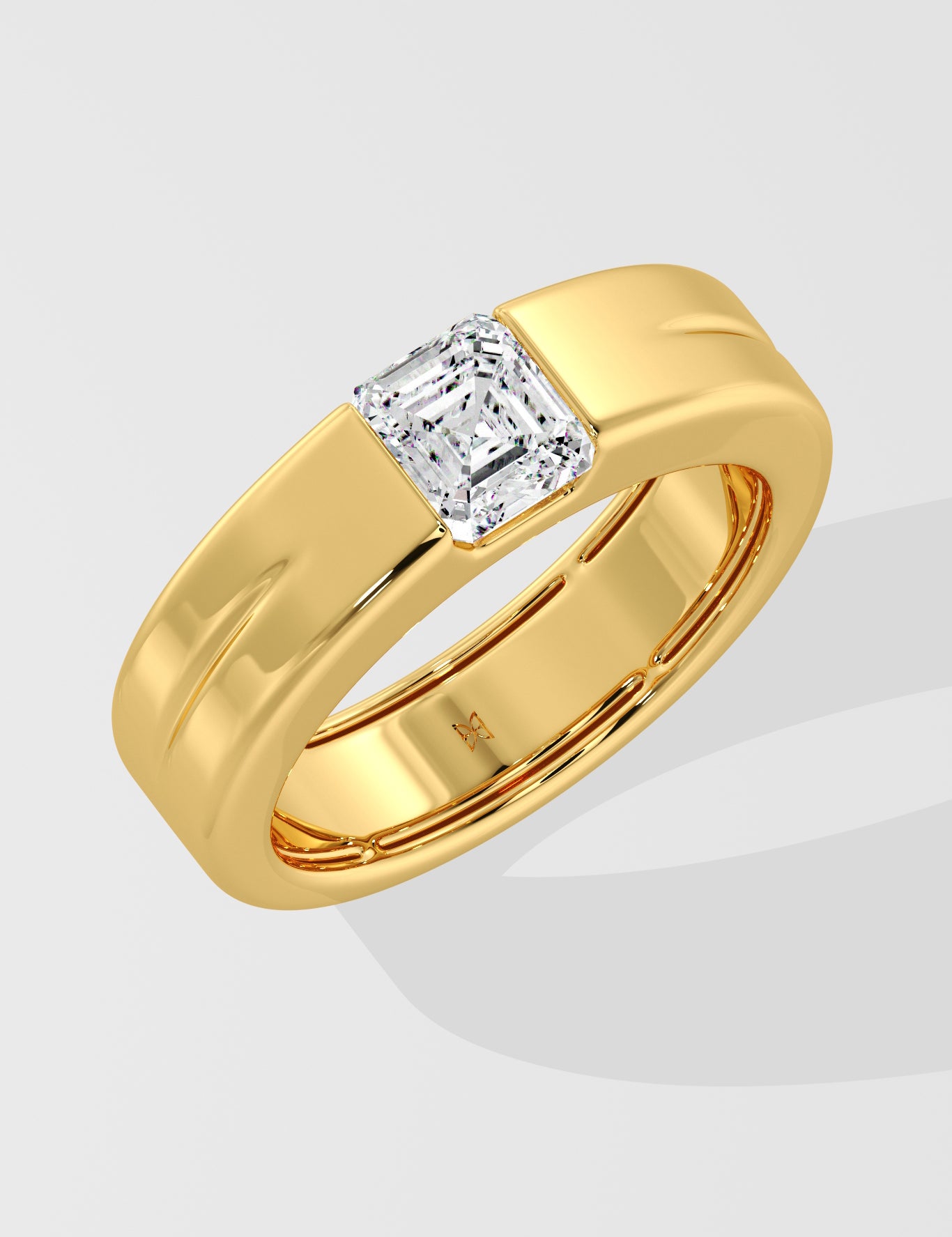 1 Ct Asscher Ring
