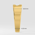 1 ct Bold Princess Cut Men's Ring - House Of Quadri