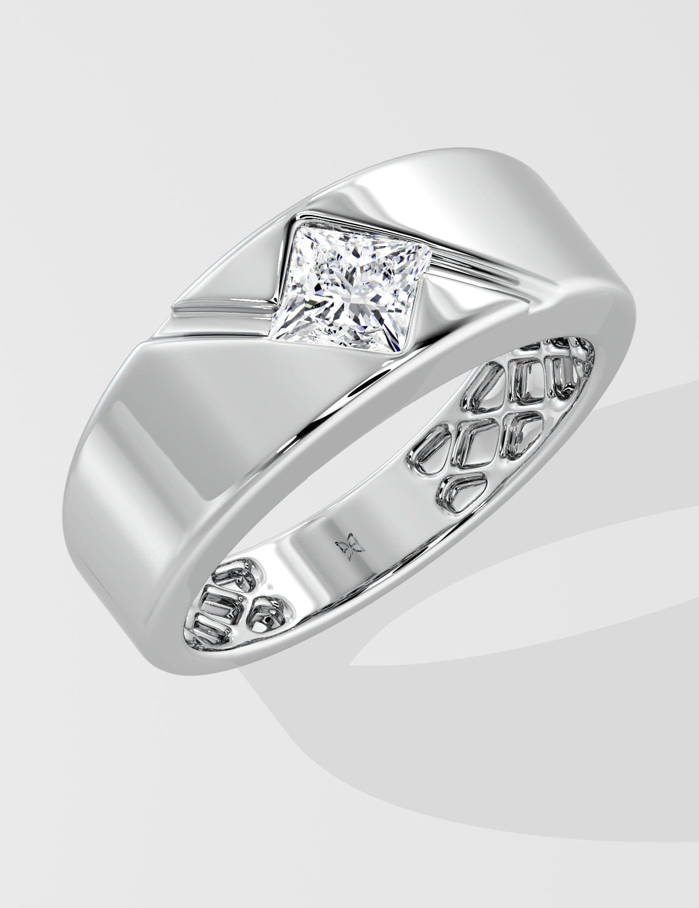1 ct Bold Princess Cut Ring - House Of Quadri