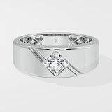 1 ct Bold Princess Cut Men's Ring