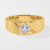 1 ct Bold Princess Cut Men's Ring