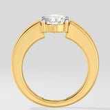 1.5 Bar Set Solitaire Men's Ring