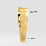 1 ct Emra Bezel Men's Band - House Of Quadri