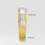 1 ct Aspen Two Tone Men's Ring - House Of Quadri