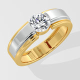 1 ct Aspen Two Tone Men's Ring