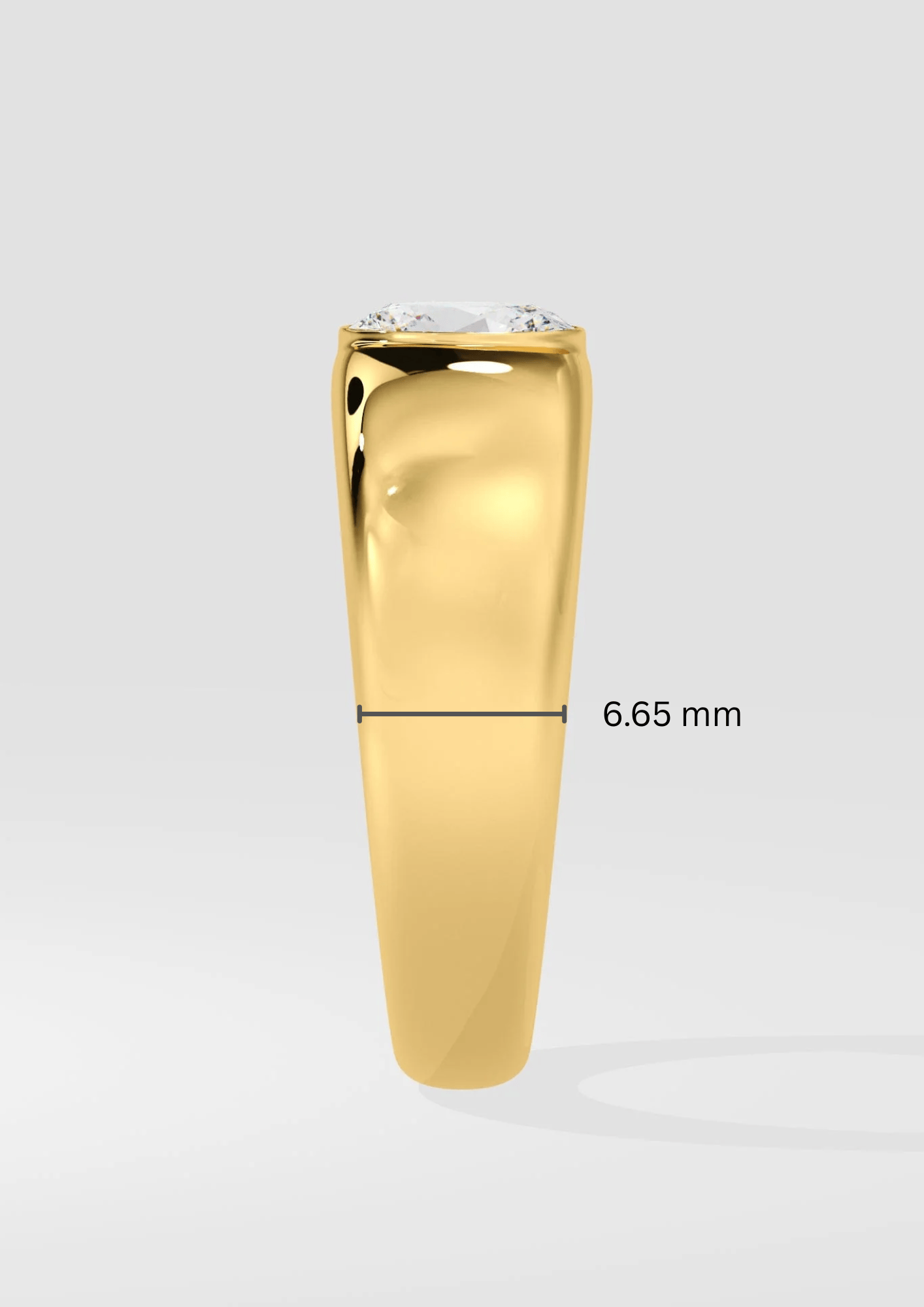 1 Ct Apex Oval Men's Ring - House Of Quadri