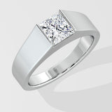 1.5 ct Princess Bar Men's Ring