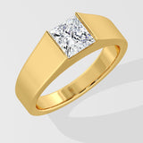 1.5 ct Princess Bar Men's Ring