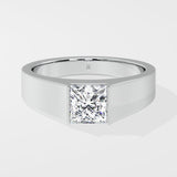 1.5 ct Princess Bar Men's Ring