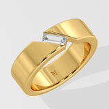 Angular Emerald Ring