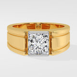 3 ct Princess Imperial Men's Ring