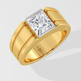 3 ct Princess Imperial Men's Ring