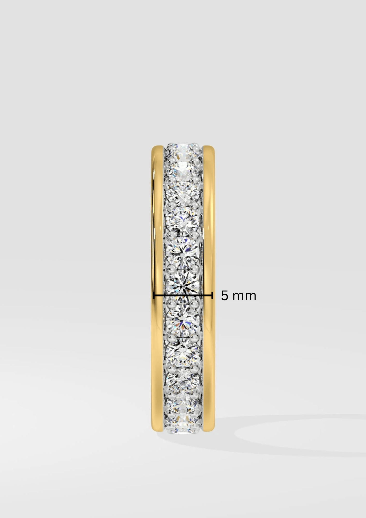 Channel Pave Men's Band - House Of Quadri