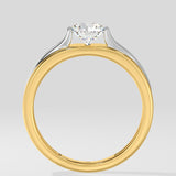 Apollo Two-Tone Solitaire Ring