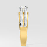 Apollo Two-Tone Solitaire Ring