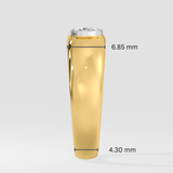 1 ct Oro Cushion Men's Ring - House Of Quadri