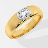 1 ct Oro Cushion Men's Ring