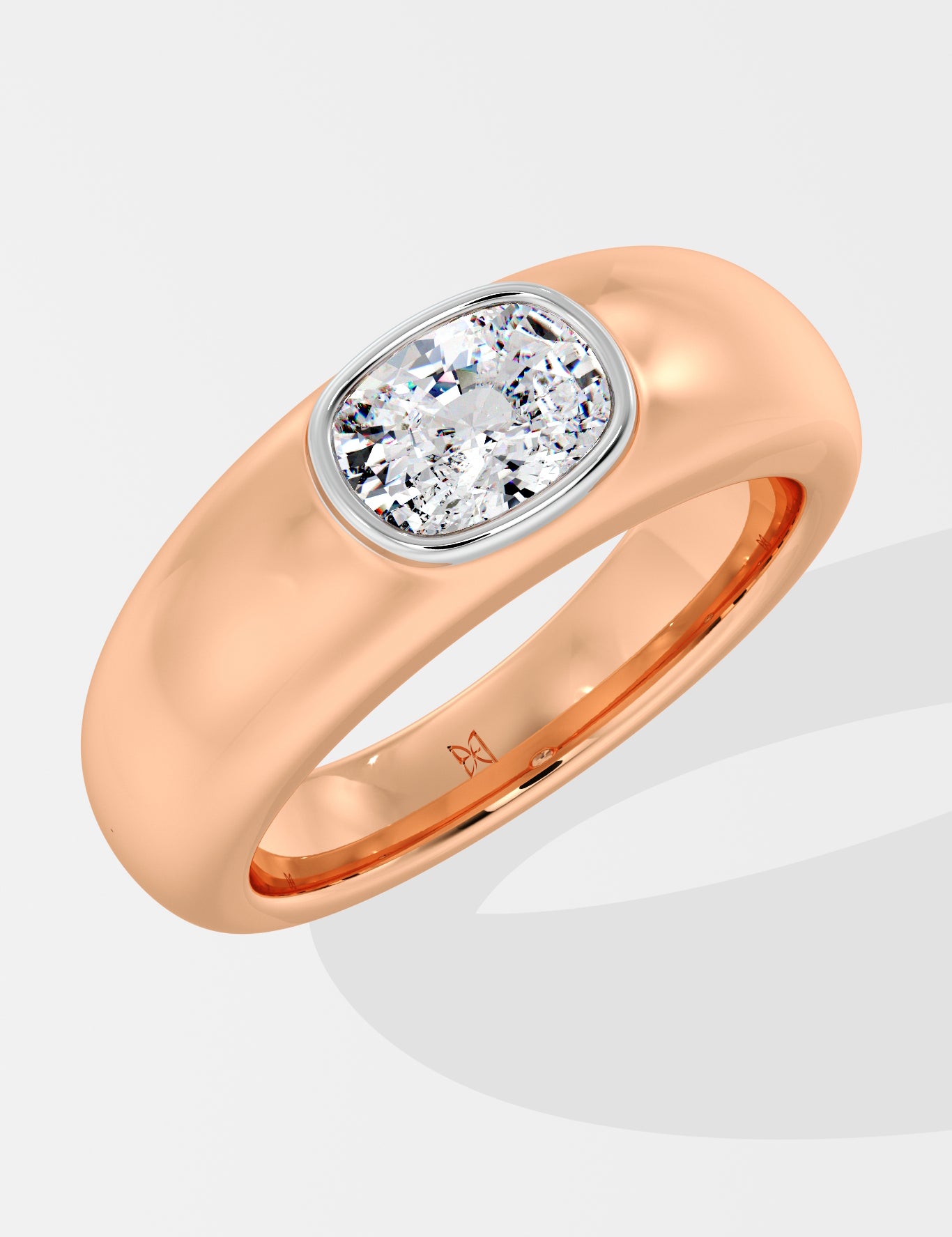 1 ct Oro Cushion Ring
